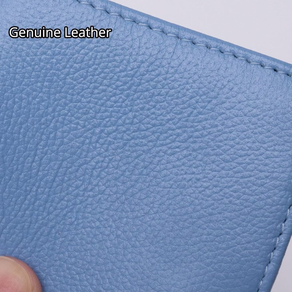Bveyzi Ultra Slim Small Leather Women Wallet Rfid Blocking Tiny Thin Bifold Pocket Ladies Purse(Brown)