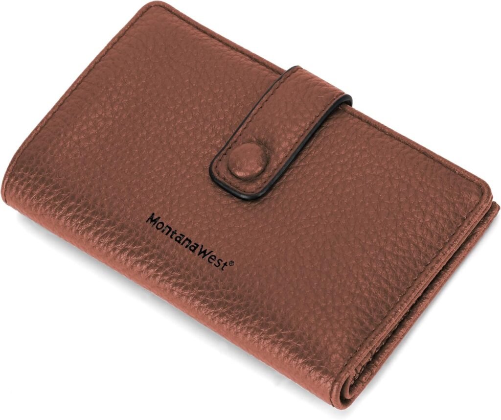 Montana West Womens Wallet Slim Trifold Card Holder RFID Blocking with Zipper Coin Pocket
