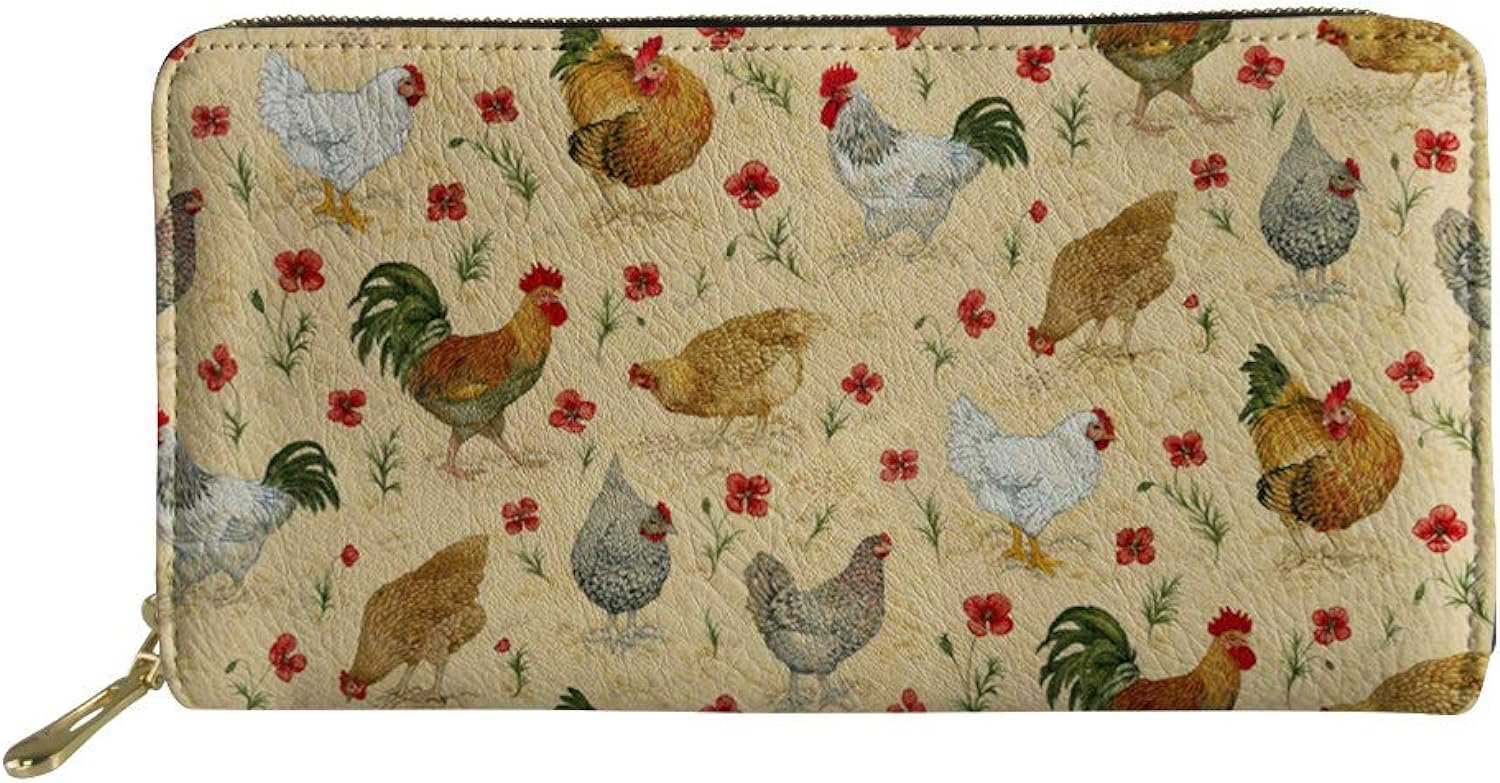 Chicken Floral Print Wallet Review